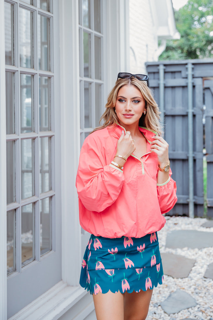 Coral windbreaker jacket on sale