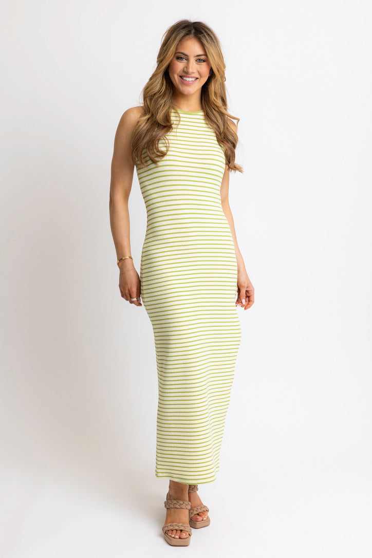 Stripe Knit Tank Maxi Dress Shop Karlie Stripe Knit Tank Maxi Dress Shop Karlie