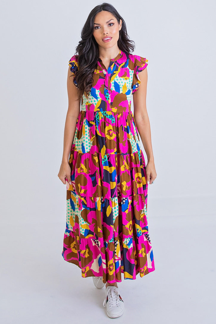 Big Floral Dot Maxi Dress Shop Karlie Big Floral Dot Maxi Dress Shop Karlie