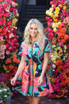 Big Floral Performance Weekend Dress