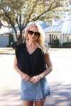 Solid Poplin Bubble Top