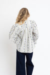 French Floral Button Up Top