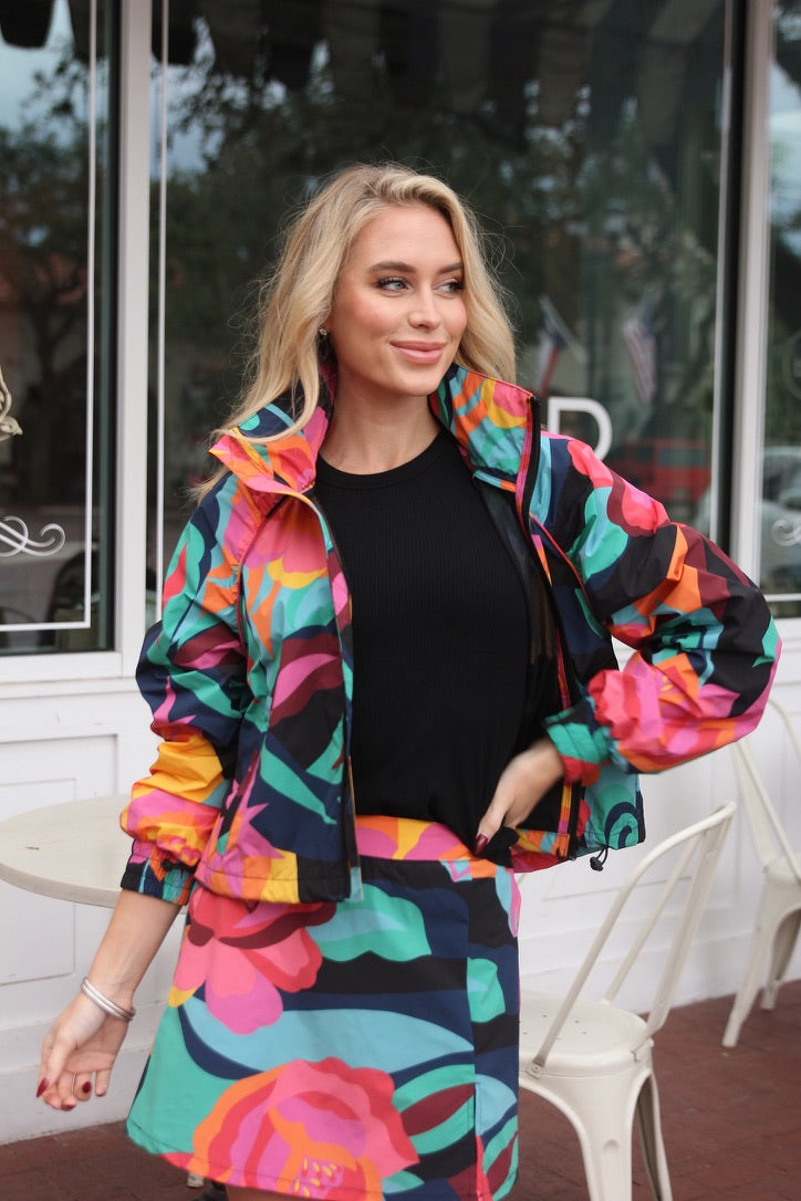 Big Floral Performance Weekend Jacket