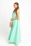 Seersucker Stripe Scoop Maxi Dress