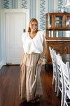 Gingham Tier Maxi Skirt