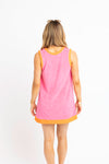 Solid Contrast French Terry Scoop Dress