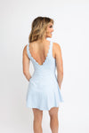Solid Scallop Vback Kourt Dress