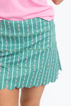 Floral Ditzy Stripe Scallop Kourt Skort