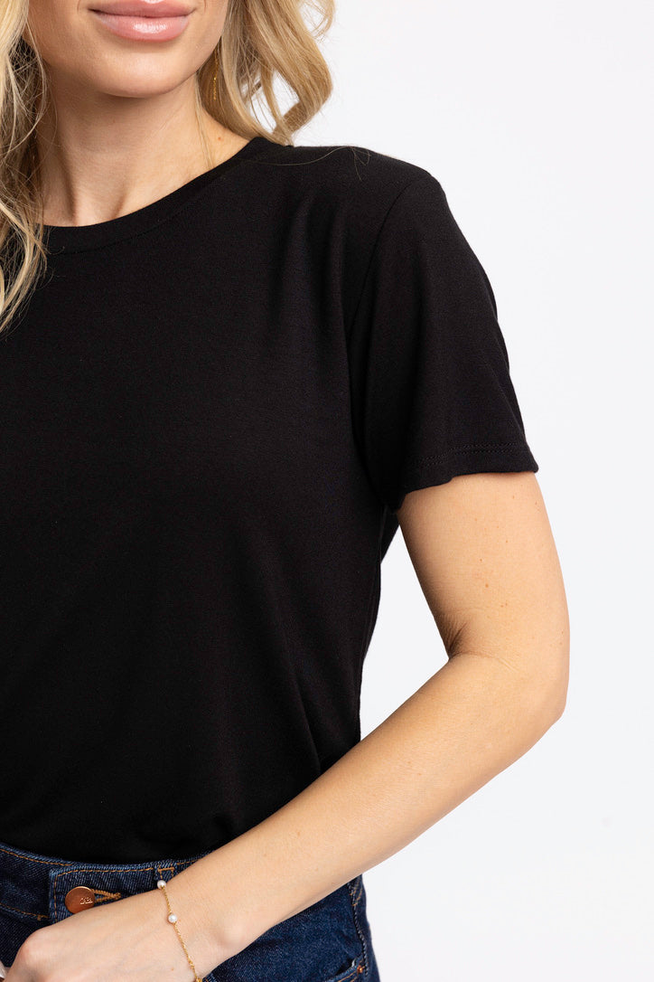 Solid Double Layer Crew Tee