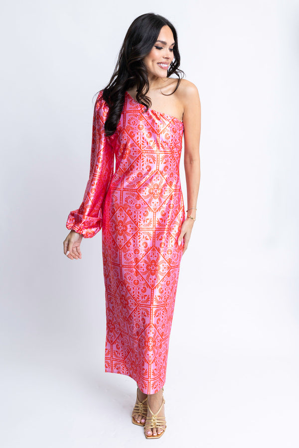 Floral One Shoulder Maxi Dress Floral One Shoulder Maxi Dress
