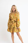 Desert Palm Tier Tie Dress