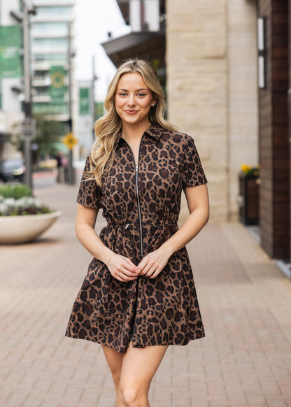 Leopard Weekend Performance Cinch Dress