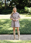Leopard Denim Pocket Dress