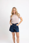 Solid Double Layer Crew Tee