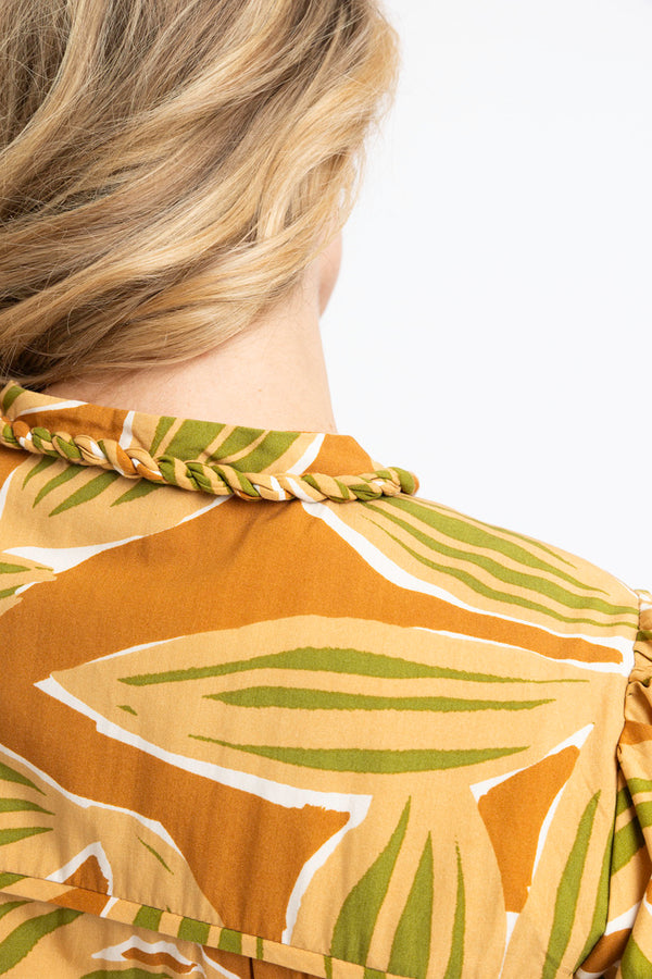Desert Palm Tier Tie Dress