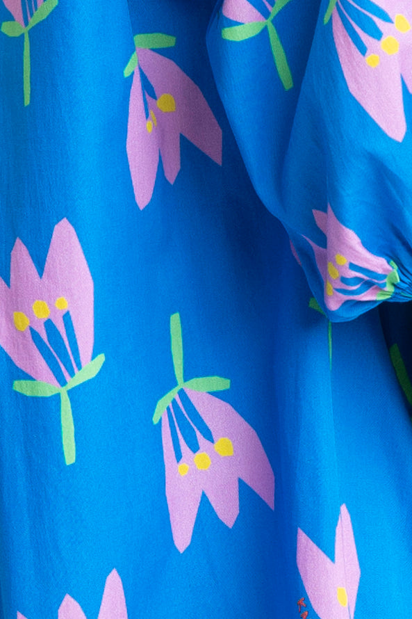 Poppy Scallop Vneck Dress