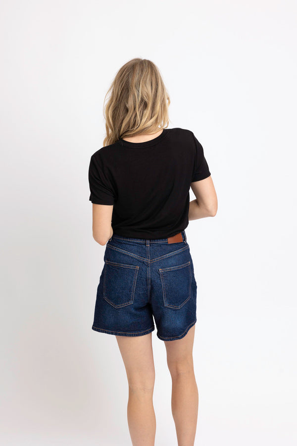 Solid Double Layer Crew Tee