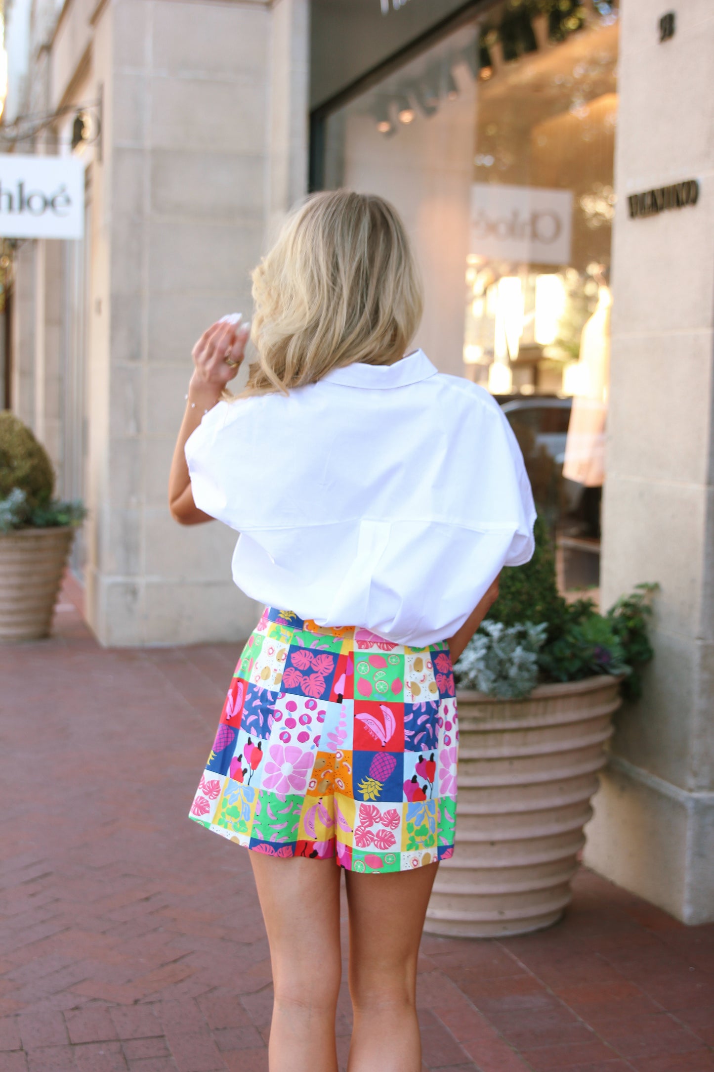 Fruit Quilt Wrap Skort