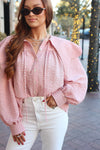 Gingham Peter Pan Collar Top