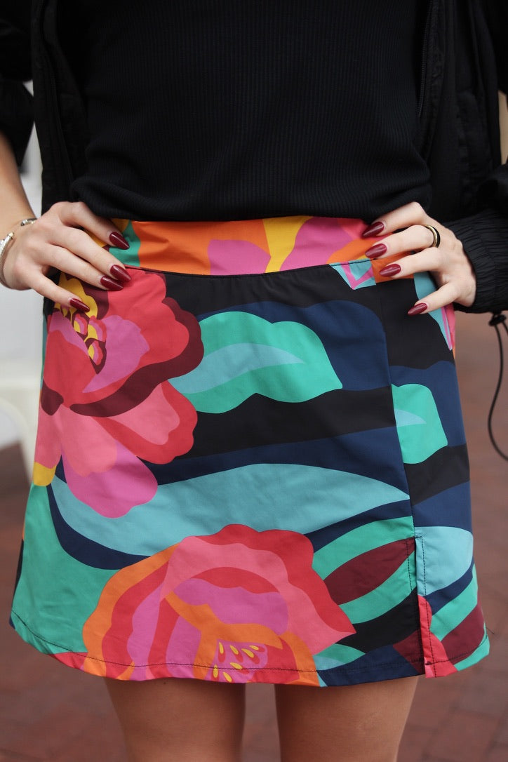 Big Floral Weekend Skort