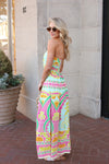 Palm Beach Bustier Maxi Dress
