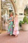 Tropical Scoop Sleeveless Maxi Dress