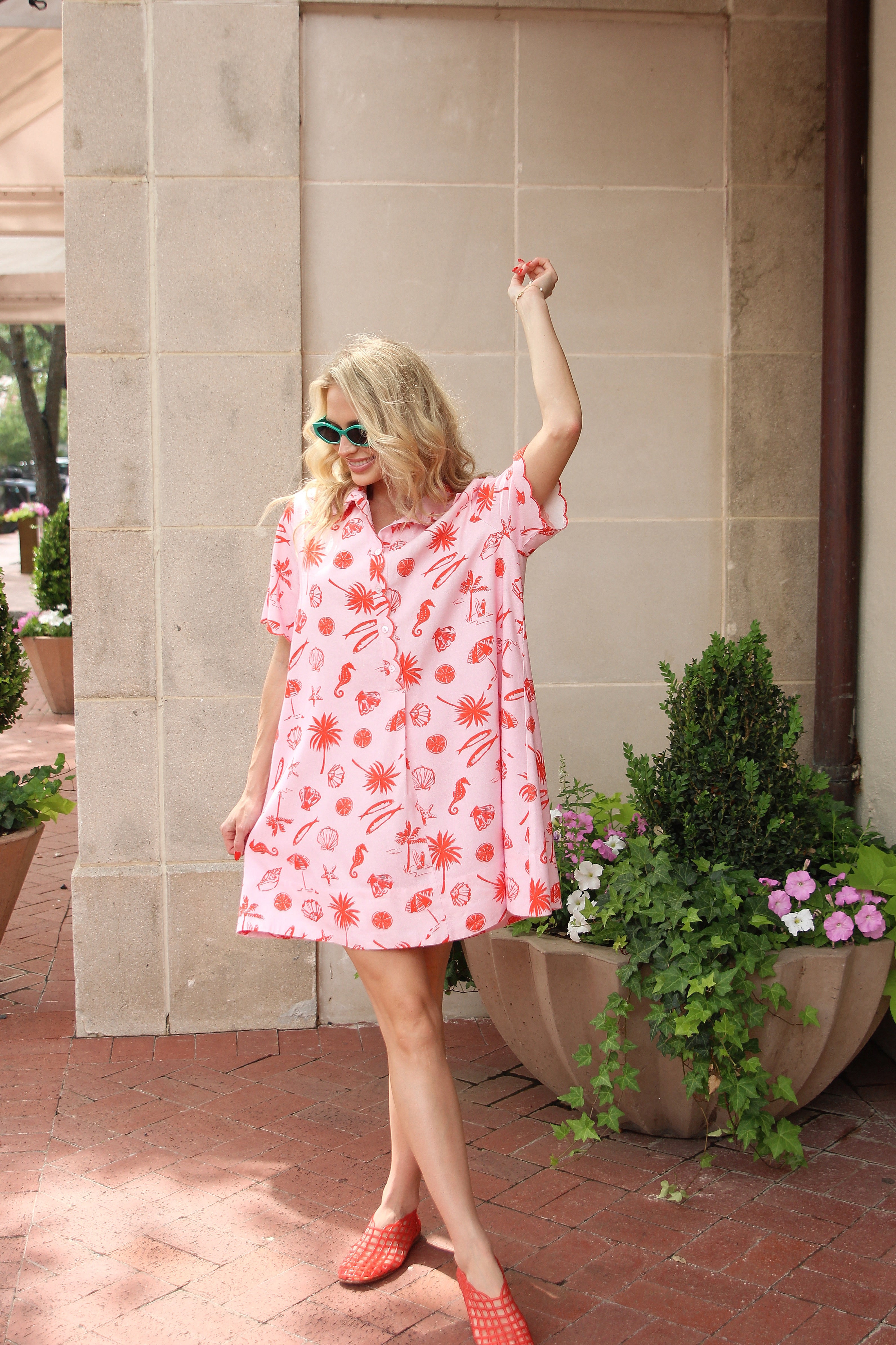 Beach Linen Shirt Dress