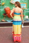 Stripe Cami Maxi Dress