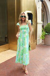 Seashell Poplin Smock Maxi Dress