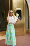 Seashell Poplin Maxi Skirt