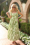 Ibiza Tie Shoulder Tier Maxi Dress