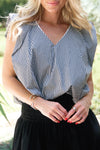 Check Poplin Bubble Top