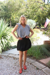 Solid Smock Bubble Skort