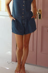 Denim Stripe Short
