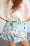 Palm Leaf Floral Skort