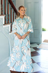 Palm Leaf Floral Maxi Dress