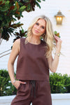 Denim Scoop Tank