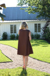 Denim Scoop Swing Dress