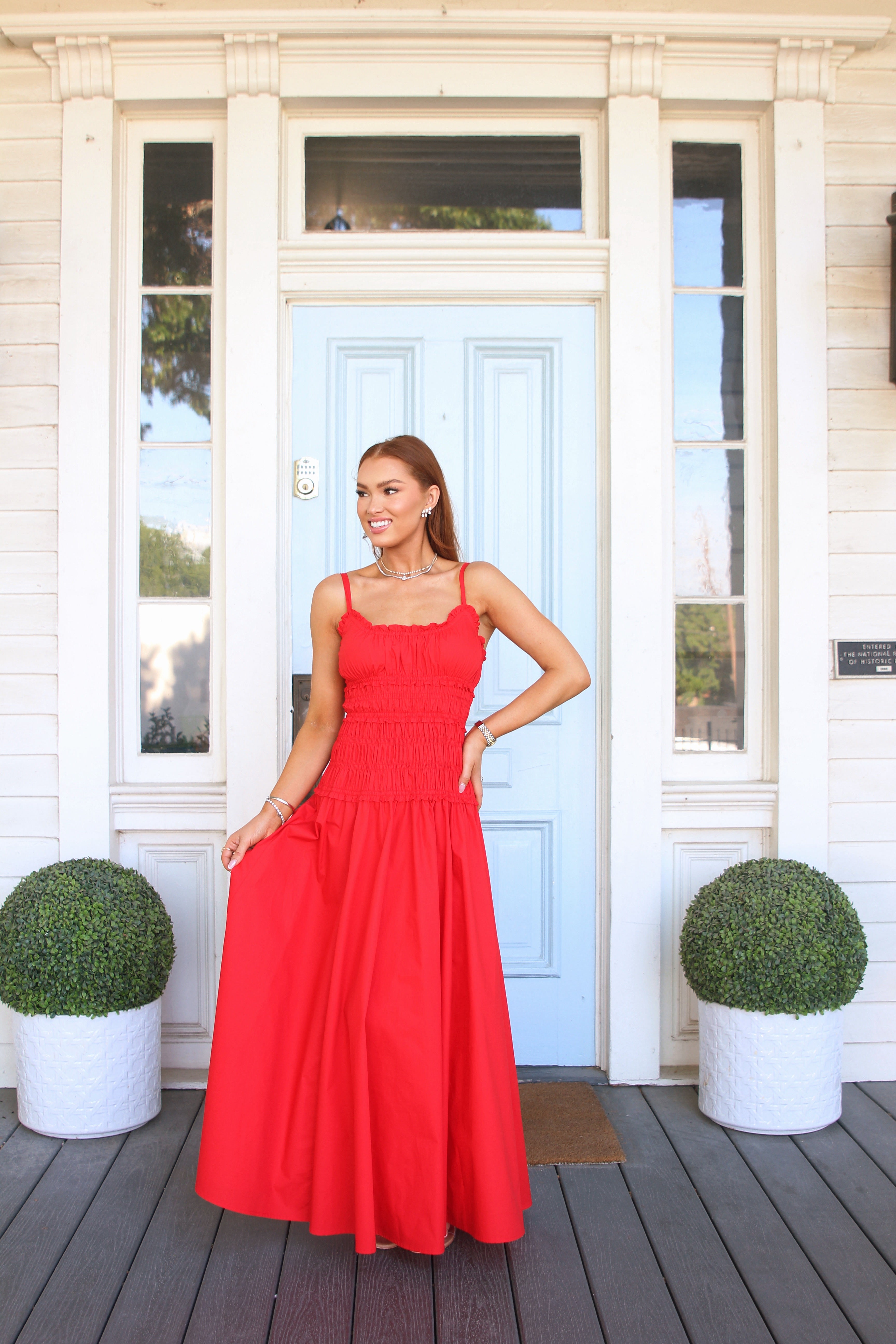 Solid Smock Cami Maxi Dress