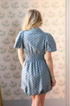 Denim Polka Dot Bubble Dress