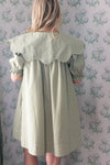Check Novelty Collar Dress