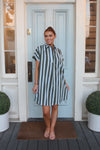 Bold Stripe Signature Shirt Dress