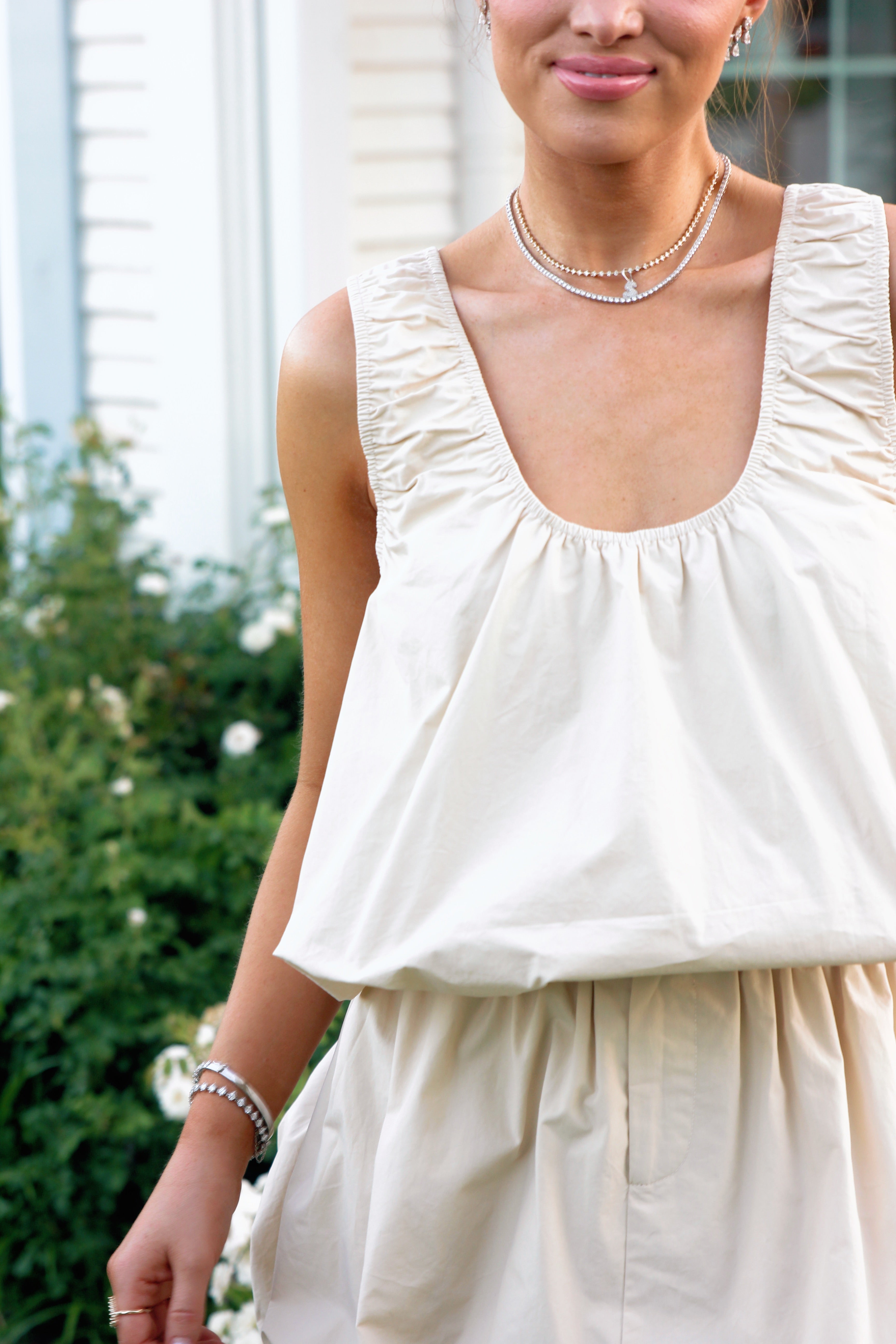 Solid Poplin Bubble Tank