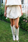 Solid Poplin Bubble Skirt
