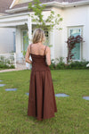 Solid Poplin Smock Cami Maxi Dress