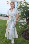 French Cottage Floral Maxi w/ Belt