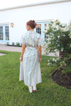 French Cottage Floral Maxi w/ Belt