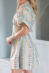 Floral Poplin Shirt Dress