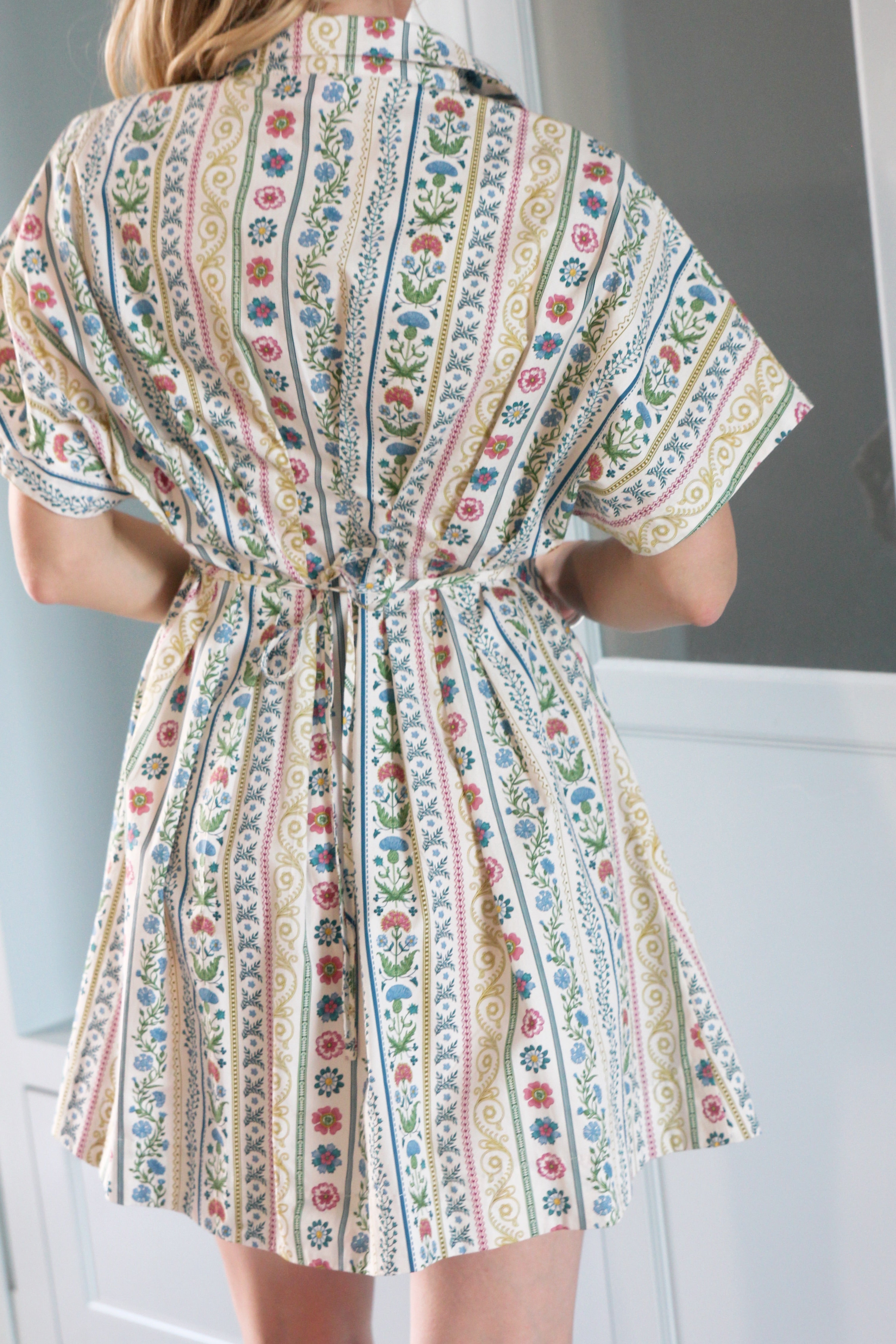 Floral Poplin Shirt Dress