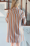 Bold Stripe Shirt Dress